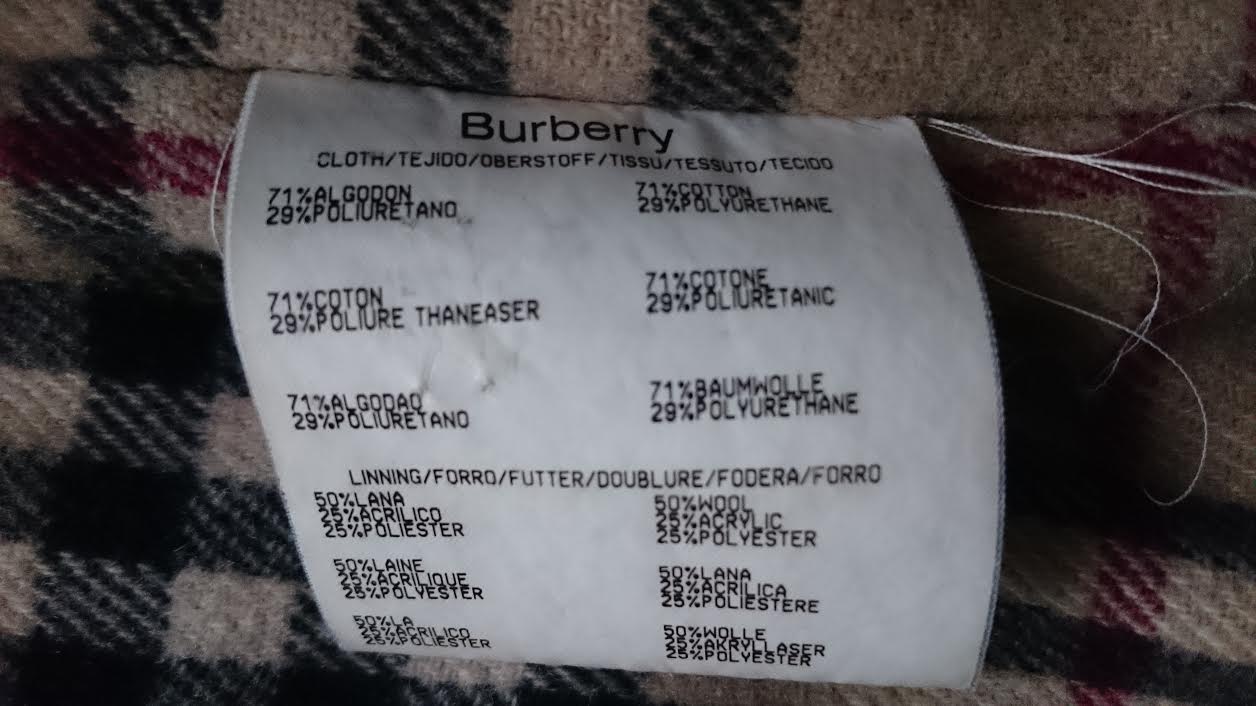 burberry composicion